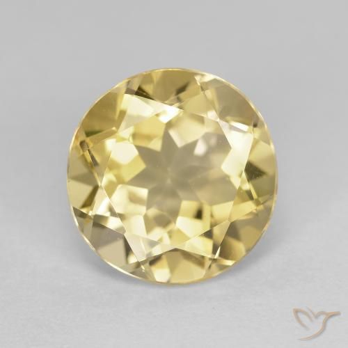 2.70ct 자연스러운 라이트 골드 골든 베릴, 둥근, VVS