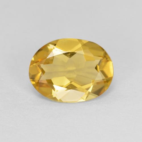 1.36캐럿 천연 골든 골든 베릴, 타원형 컷, 9×6.8 mm, VVS