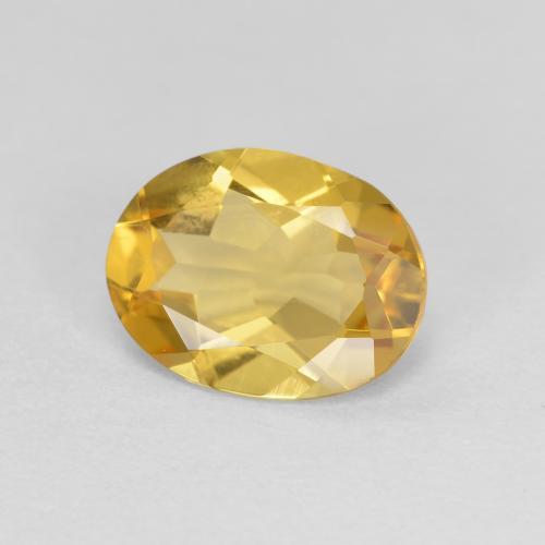 1.36캐럿 천연 골든 골든 베릴, 타원형 컷, 9×6.8 mm, VVS