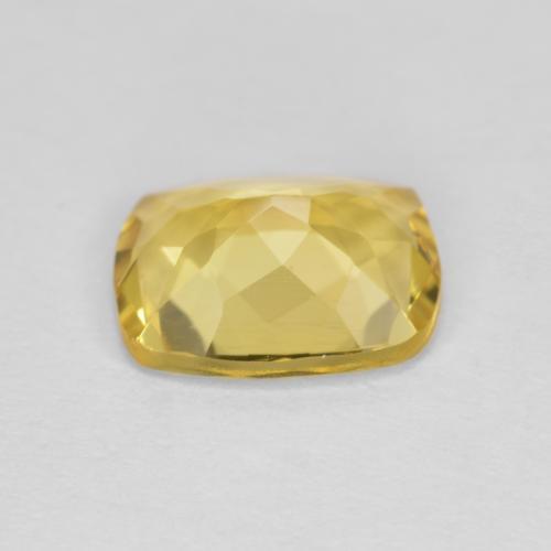 1.60캐럿 천연 미디엄 라이트 옐로우 골든 베릴, 쿠션 컷, 8.9×7.1 mm, VVS-VS