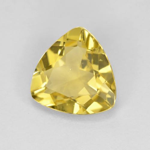 1.82캐럿 천연 투스카니 옐로우 골든 베릴, 트릴리언, 9×8.8 mm, VS
