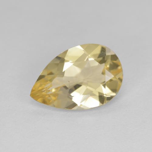 1.42캐럿 천연 디종 옐로우 골든 베릴, 배 모양, 10×6.7 mm, VS