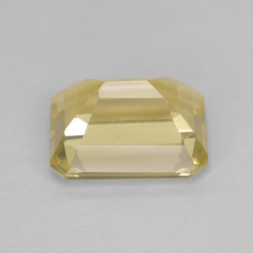 2.45캐럿 천연 라이트 골드 골든 베릴, 에메랄드 컷, 9.2×7 mm, VVS