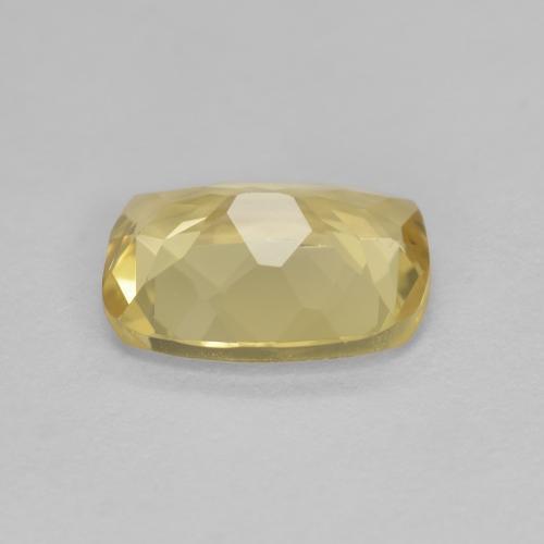1.54캐럿 천연 라이트 골드 골든 베릴, 쿠션 컷, 9×6.8 mm, VVS