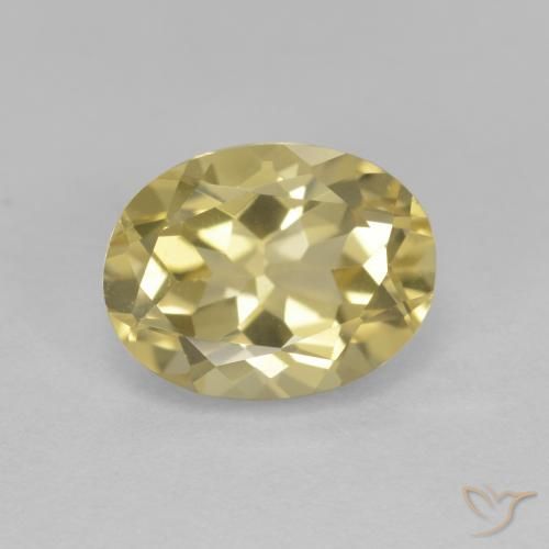 1.93ct 자연스러운 연노랑 골든 베릴, 타원형, VVS-VS