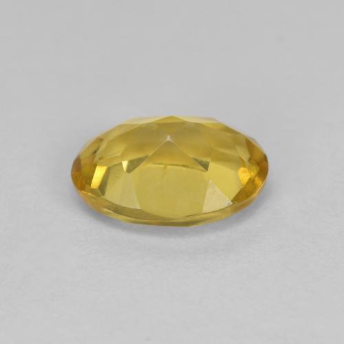 1.10캐럿 천연 딥 옐로우 골든 베릴, 타원형 컷, 8×6 mm, VS