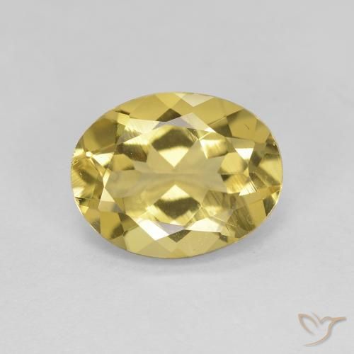 2.39ct 자연스러운 연노랑 골든 베릴, 타원형, VS