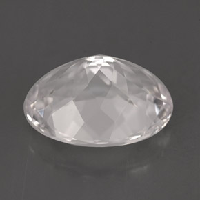 5.55캐럿 천연 화이트 고셰나이트, 타원형 컷, 13.3×10.5 mm, VVS-VS
