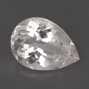 5.26캐럿 천연 화이트 고셰나이트, 배 모양, 14.7×10.5 mm, VVS-VS