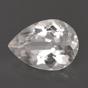 5.26캐럿 천연 화이트 고셰나이트, 배 모양, 14.7×10.5 mm, VVS-VS