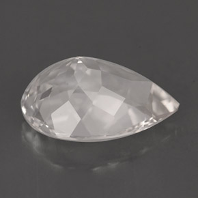 5.26캐럿 천연 화이트 고셰나이트, 배 모양, 14.7×10.5 mm, VVS-VS