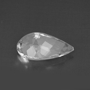5.15캐럿 천연 화이트 고셰나이트, 배 모양, 15.6×9.8 mm, VVS-VS