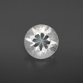 3.11캐럿 천연 화이트 고셰나이트, 라운드 컷, 9.80 mm, VS
