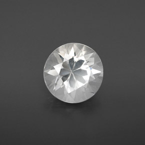 3.11캐럿 천연 화이트 고셰나이트, 라운드 컷, 9.80 mm, VS