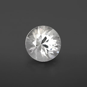 3.18캐럿 천연 화이트 고셰나이트, 라운드 컷, 9.89 mm, VVS-VS