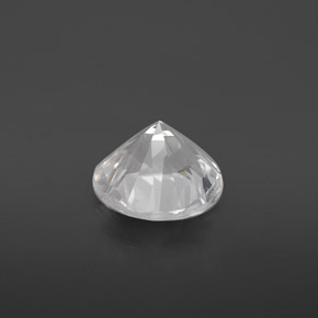 3.18캐럿 천연 화이트 고셰나이트, 라운드 컷, 9.89 mm, VVS-VS