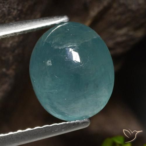 3.09ct 자연스러운 블루 그린 그란디디에라이트, 타원형, 투명한