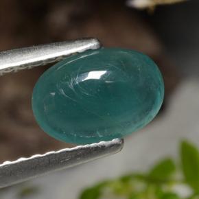 0.93캐럿 천연 푸르스름한 그린 그란디디에라이트, 타원형 컷, 7.7×5.3 mm, 투명한
