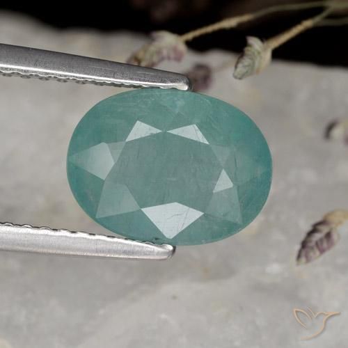 2.76ct 자연스러운 일렉트릭 블루 톤 그란디디에라이트, 타원형, VS-SI