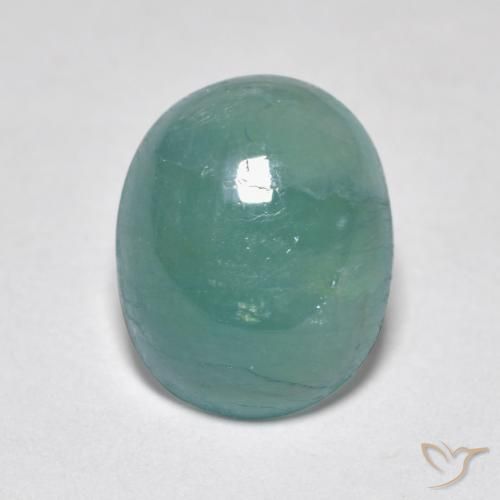 3.24ct 자연스러운 미디엄 그린 블루 그란디디에라이트, 타원형, 투명한