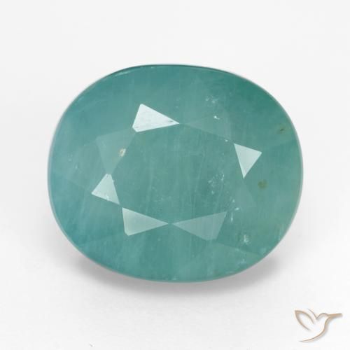 8.85ct 자연스러운 씨폼 그린 그란디디에라이트, 타원형, SI-I1