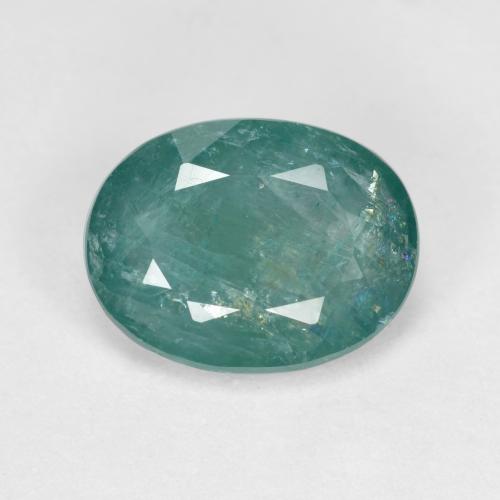 1.87캐럿 천연 그린블루 그란디디에라이트, 타원형 컷, 9.5×7.3 mm, SI
