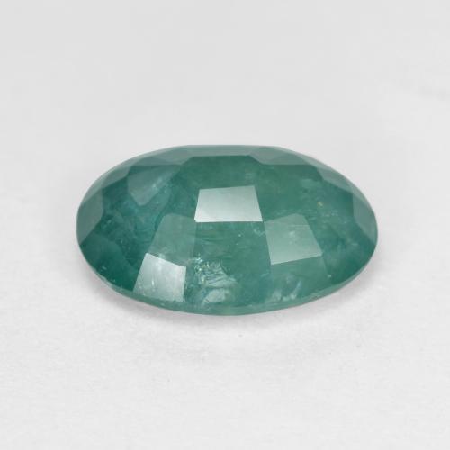 1.87캐럿 천연 그린블루 그란디디에라이트, 타원형 컷, 9.5×7.3 mm, SI