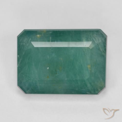 3.70ct 자연스러운 녹색-파란색 그란디디에라이트, 에메랄드 컷, SI