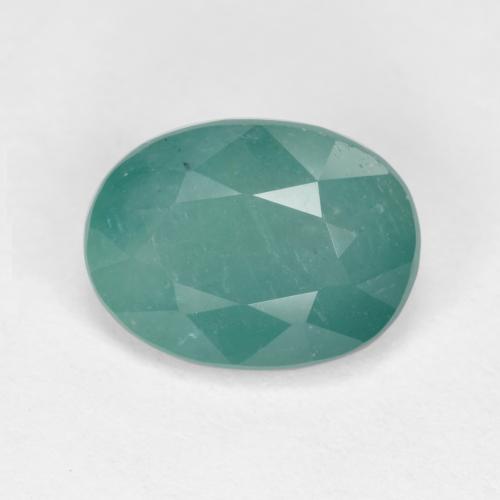 1.92캐럿 천연 터키석 그란디디에라이트, 타원형 컷, 9.5×7.1 mm, SI