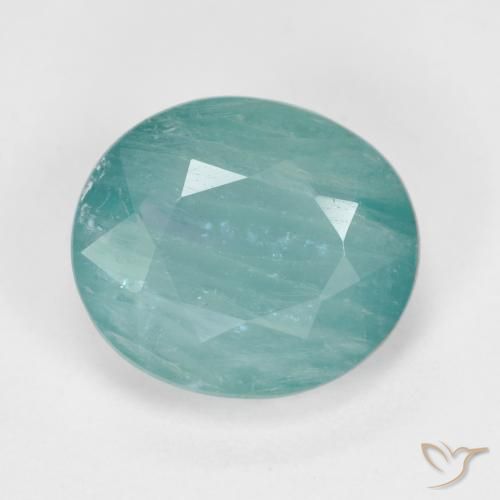 3.15ct 자연스러운 씨폼 그린 그란디디에라이트, 타원형, SI-I1