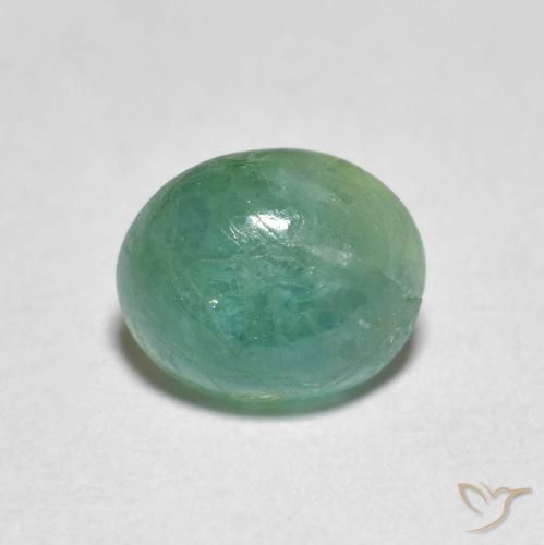1.40ct 자연스러운 청록색 그란디디에라이트, 타원형, 투명한