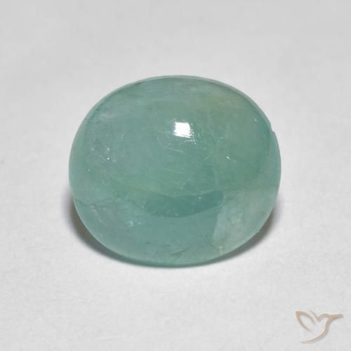 3.09ct 자연스러운 하늘색 녹색 그란디디에라이트, 타원형, 투명한