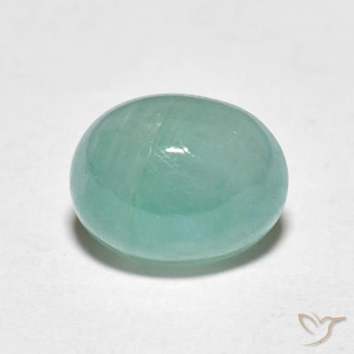 3.11ct 자연스러운 밝은 청록색 그란디디에라이트, 타원형, 투명한