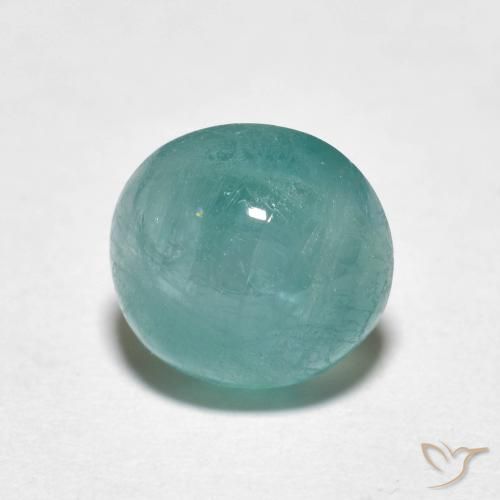 2.43ct 자연스러운 초록빛이 도는 파란색 그란디디에라이트, 둥근, 투명한