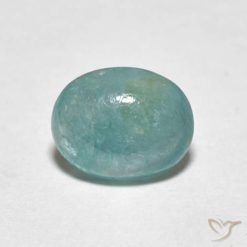 1.40ct 자연스러운 녹색-파란색 그란디디에라이트, 타원형, 투명한