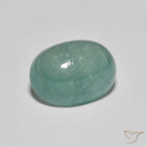 2.98캐럿 천연 밝은 청록색 그란디디에라이트, 타원형, 투명한