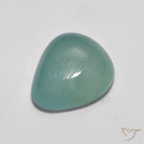 2.09ct 자연스러운 밝은 청록색 그란디디에라이트, 배 모양, 투명한