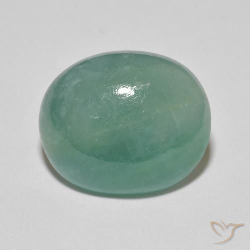 8.97ct 자연스러운 중간 청록색 그란디디에라이트, 타원형, 투명한