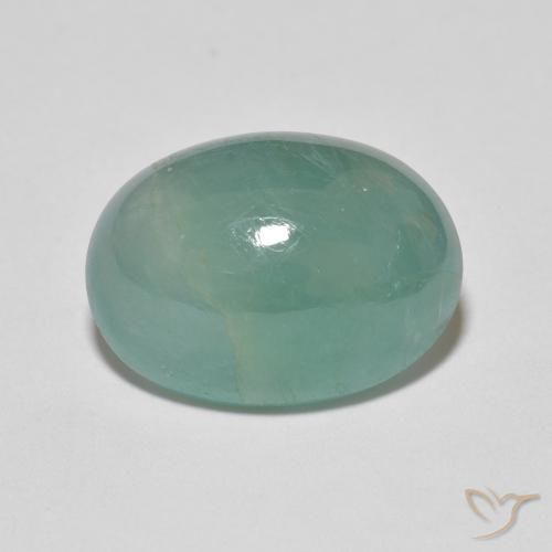 8.02ct 자연스러운 청록색 그란디디에라이트, 타원형, 투명한