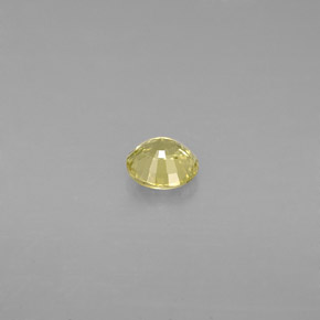 0.50캐럿 천연 녹빛 옐로우 그로슐라 가넷, 라운드 컷, 4.75 mm, VVS-VS