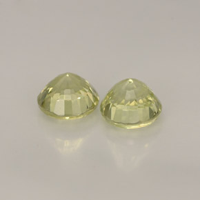 캐럿 천연 라임 그린 그로슐라 가넷 보석, 라운드 컷, 4.51 mm, VVS-VS