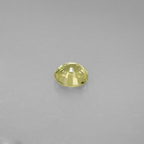 0.59캐럿 천연 라임 그린 그로슐라 가넷, 라운드 컷, 4.88 mm, VVS-VS