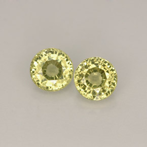 캐럿 천연 라이트 그린 그로슐라 가넷 보석, 라운드 컷, 4.24 mm, VVS-VS