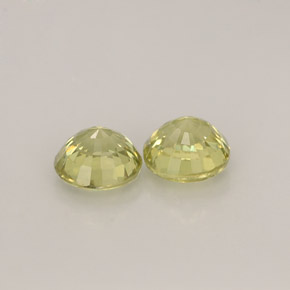 캐럿 천연 라이트 그린 그로슐라 가넷 보석, 라운드 컷, 4.24 mm, VVS-VS