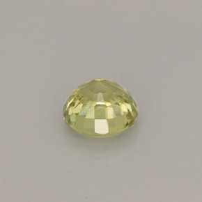 0.50캐럿 천연 녹빛 골든 그로슐라 가넷, 라운드 컷, 4.54 mm, VS