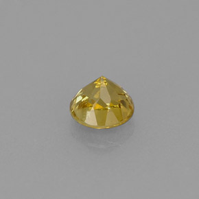 0.59캐럿 천연 골든 그로슐라 가넷, 라운드 컷, 4.67 mm, VVS-VS