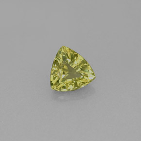 0.65캐럿 천연 골든 그린 그로슐라 가넷, 트릴리언, 5.6×5.5 mm, VS