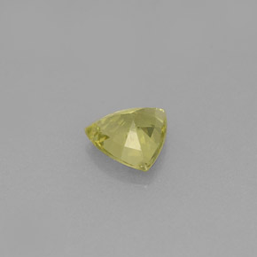 0.65캐럿 천연 골든 그린 그로슐라 가넷, 트릴리언, 5.6×5.5 mm, VS
