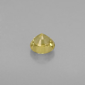 0.54캐럿 천연 녹빛 골든 그로슐라 가넷, 라운드 컷, 4.50 mm, VS