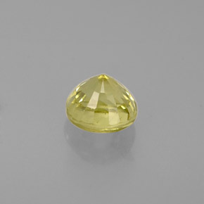 0.60캐럿 천연 녹빛 골든 그로슐라 가넷, 라운드 컷, 4.62 mm, VS